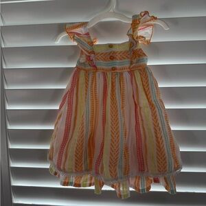 Isaac Mizrahi Vibrant Striped Kids Dress